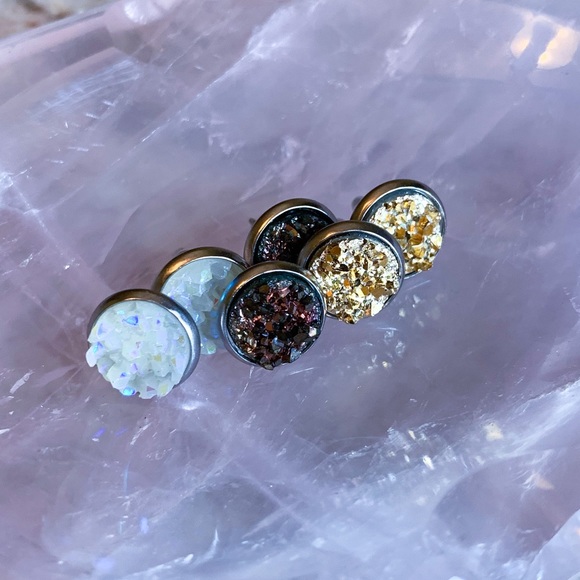 LAST💫Mermaid Druzy Earring - Picture 8 of 14